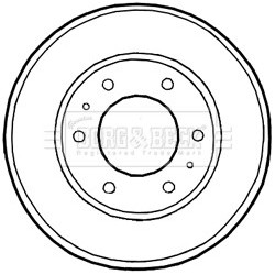 Brake Drum BORG & BECK BBR7226 OE Ref 4615A127