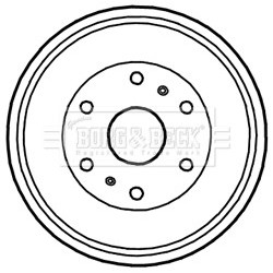 Brake Drum BORG & BECK BBR7234 OE Ref 42431-26180