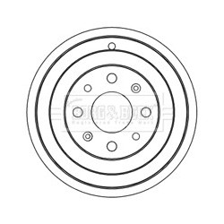Brake Drum BORG & BECK BBR7237 OE Ref 4247.54