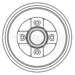 Brake Drum BORG & BECK BBR7242 OE Ref 9214294