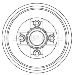 Brake Drum BORG & BECK BBR7243 OE Ref 4706672
