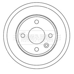 Brake Drum BORG & BECK BBR7257 OE Ref 96853514