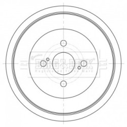 Brake Drum BORG & BECK BBR7262 OE Ref 42431 52090
