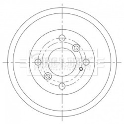 Brake Drum BORG & BECK BBR7263 OE Ref 1523974