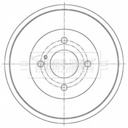 Brake Drum BORG & BECK BBR7270 OE Ref 1763131