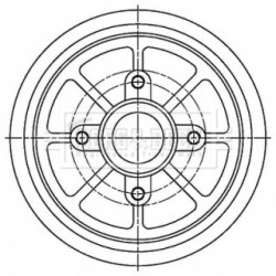 Brake Drum BORG & BECK BBR7274 OE Ref 424746