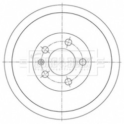 Brake Drum BORG & BECK BBR7278 OE Ref 6RU 609 617A