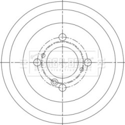 Brake Drum BORG & BECK BBR7287 OE Ref 43511 71L00 BORG & BECK