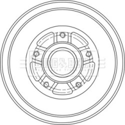 Brake Drum BORG & BECK BBR7289 OE Ref 432005445R BORG & BECK