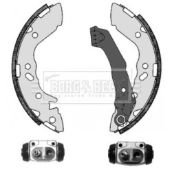Brake Shoe Set BORG & BECK BBS1141K