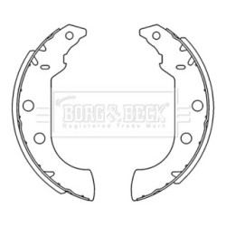Brake Shoe Set BORG & BECK BBS6231 OE Ref 4241G6