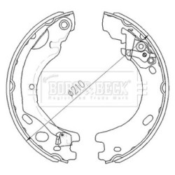 Brake Shoe Set BORG & BECK BBS6394 OE Ref SFS500010