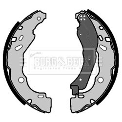 Brake Shoe Set BORG & BECK BBS6463 OE Ref D40601HD3B