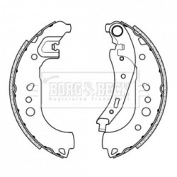 Brake Shoe Set BORG & BECK BBS6508 OE Ref 453 423 02 00
