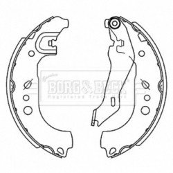 Brake Shoe Set BORG & BECK BBS6514 OE Ref 6R0 698 525B