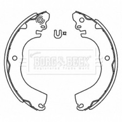 Brake Shoe Set BORG & BECK BBS6516 OE Ref 4600A346