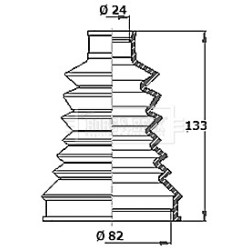 Cv Joint Boot Kit BORG & BECK BCB2226R