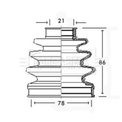 Cv Joint Boot Kit BORG & BECK BCB2315