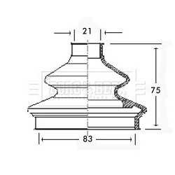 Cv Joint Boot Kit BORG & BECK BCB2333