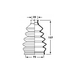 Cv Joint Boot Kit BORG & BECK BCB2351 OE Ref 33211229213SK1