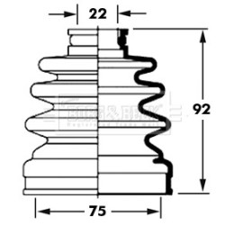 Cv Joint Boot Kit BORG & BECK BCB2370