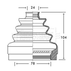 Cv Joint Boot Kit BORG & BECK BCB2740