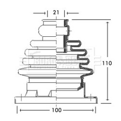 Cv Joint Boot Kit BORG & BECK BCB2754