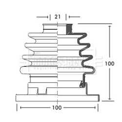 Cv Joint Boot Kit BORG & BECK BCB2759