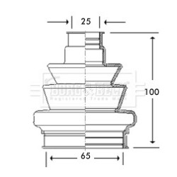 Cv Joint Boot Kit BORG & BECK BCB2777