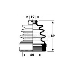 Cv Joint Boot Kit BORG & BECK BCB2795
