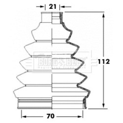 Cv Joint Boot Kit BORG & BECK BCB6067 OE Ref 46308003