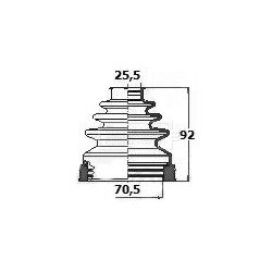 Cv Joint Boot Kit BORG & BECK BCB6131 OE Ref 1446086SK1