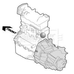 Engine Mount BORG & BECK BEM4459 OE Ref 21950-1Y200