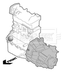 Engine Mount BORG & BECK BEM4462 OE Ref 9676780580 BORG & BECK
