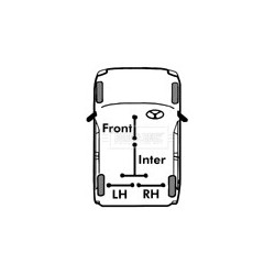 Handbrake Cable (mt) BORG & BECK BKB1233 OE Ref 4745.F0 BORG & BECK