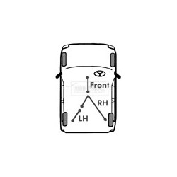 Handbrake Cable (mt) BORG & BECK BKB1687 OE Ref 3640270J10 BORG & BECK