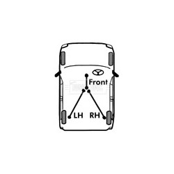 Handbrake Cable (mt) BORG & BECK BKB1804 OE Ref B46144410C
