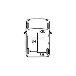 Handbrake Cable (mt) BORG & BECK BKB1924 OE Ref 3530621 BORG & BECK