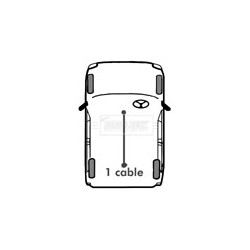 Handbrake Cable (mt) BORG & BECK BKB2155 OE Ref NTC6125 BORG & BECK