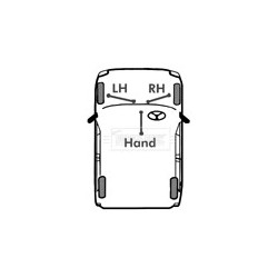 Handbrake Cable (mt) BORG & BECK BKB2396 OE Ref 4745.R5 BORG & BECK