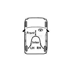 Handbrake Cable (mt) BORG & BECK BKB2502 OE Ref 1205735 BORG & BECK