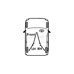 Handbrake Cable (mt) BORG & BECK BKB3261 OE Ref 93189991 BORG & BECK