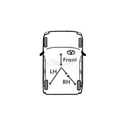Handbrake Cable (mt) BORG & BECK BKB3455 OE Ref 36530-3X30A BORG & BECK