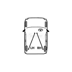 Handbrake Cable (mt) BORG & BECK BKB3749 OE Ref 1609905480 BORG & BECK