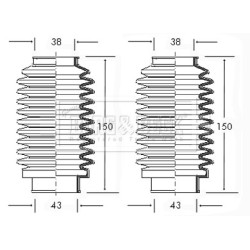 Steering Rack Boot BORG & BECK BSG3000 OE Ref 60502781