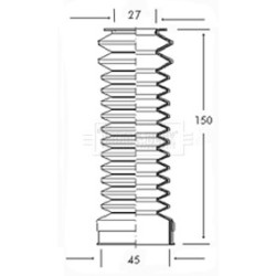 Steering Rack Boot BORG & BECK BSG3007