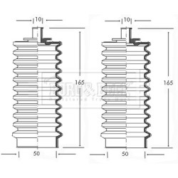 Steering Rack Boot BORG & BECK BSG3011