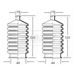 Steering Rack Boot BORG & BECK BSG3015 OE Ref BHM7113