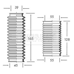 Steering Rack Boot BORG & BECK BSG3021