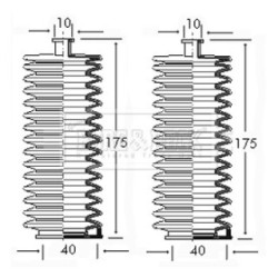 Steering Rack Boot BORG & BECK BSG3025